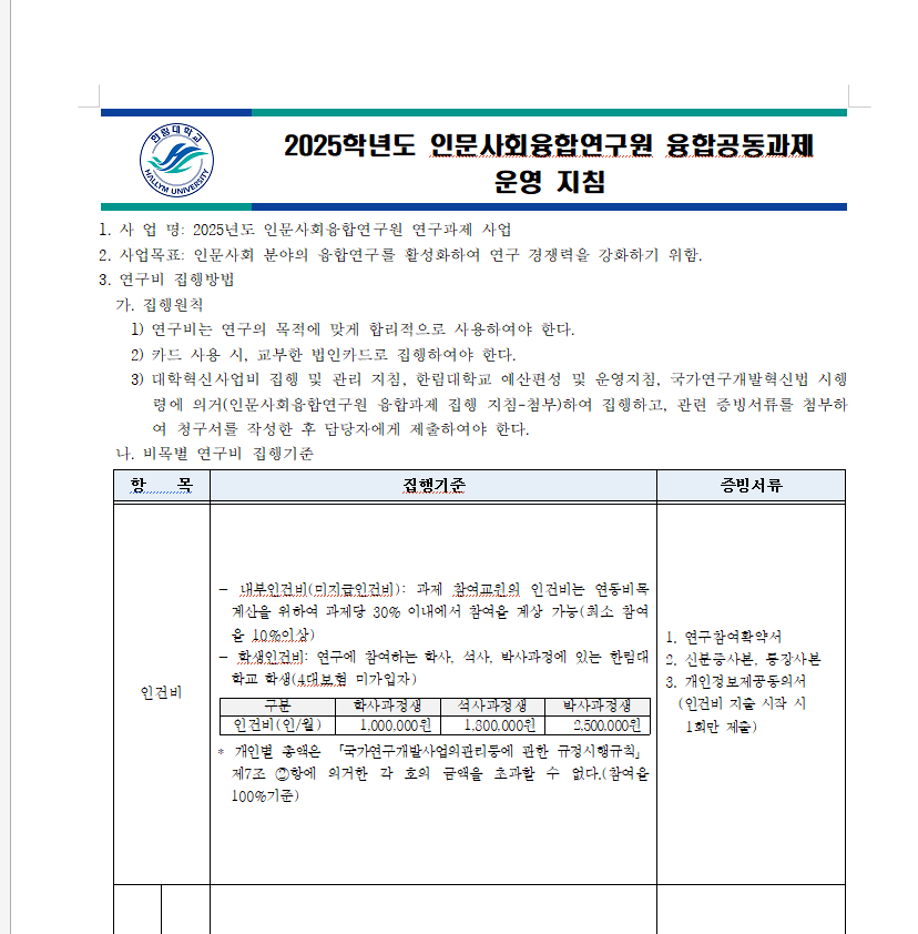 한글 문서 — 사람 눈엔 깔끔